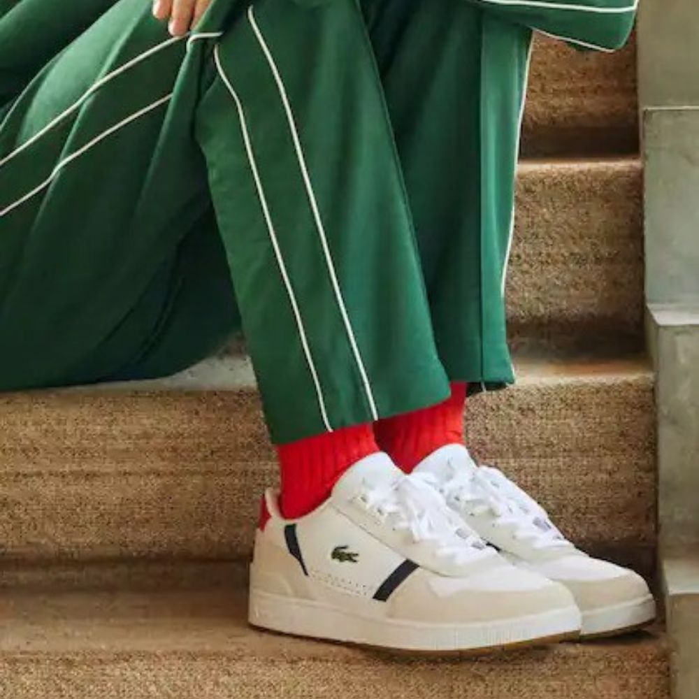 Men's T-Clip Leather Sneakers