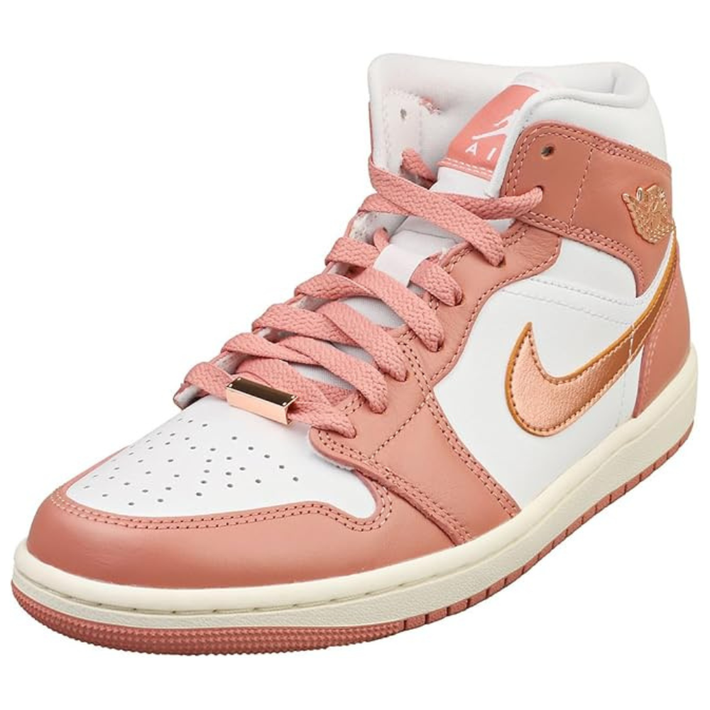 Nike Air Jordan 1 Mid, Red Stardust/Metallic Copper