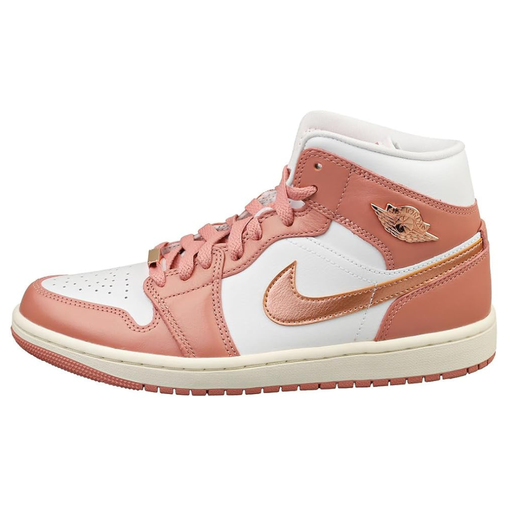 Nike Air Jordan 1 Mid, Red Stardust/Metallic Copper