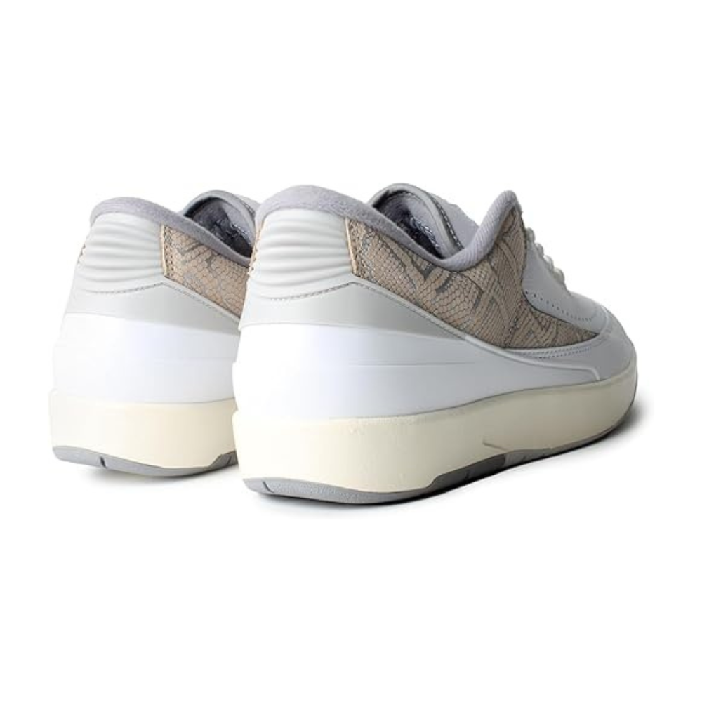 Retro Low Air Jordan 2 - White, Cement Grey, Sanddrift, Neutral Grey, Sail by Nike