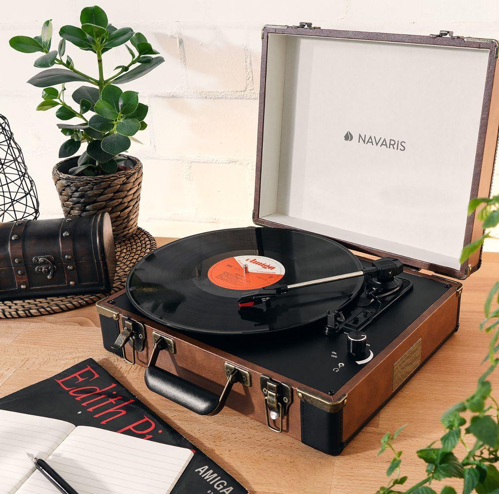 Navaris Retro Record Player