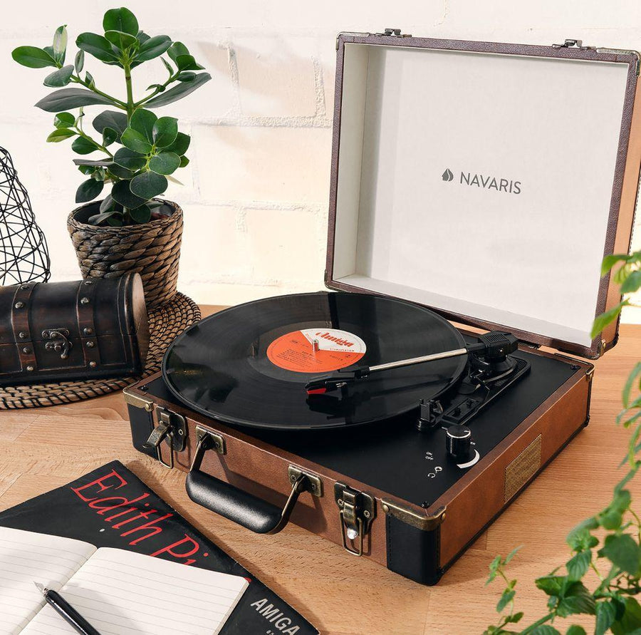 Navaris Retro Record Player
